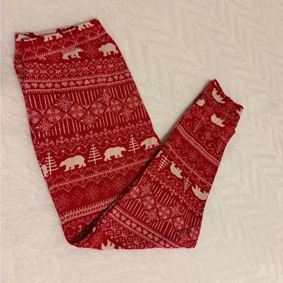 Disney Red Fair Isle Bear Pajama Set - Picture 3 of 14